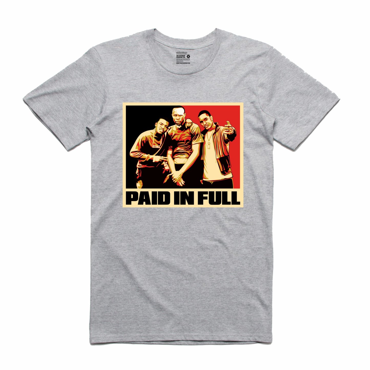 Paid In Full Grey T-Shirt (Stencil Collection)