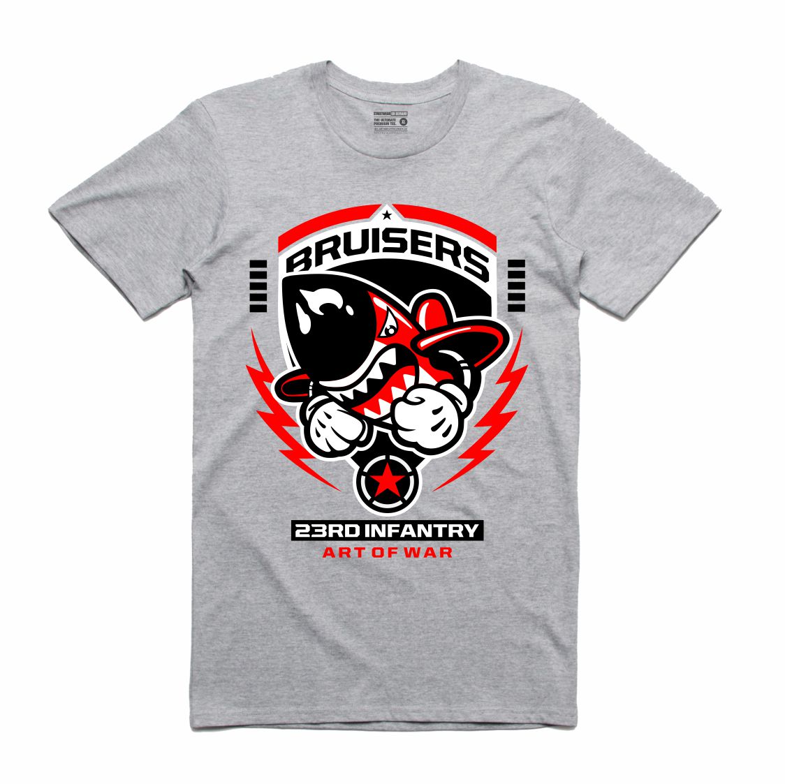 Bruiser 23 Infinity Grey T-Shirt (Bruisers)